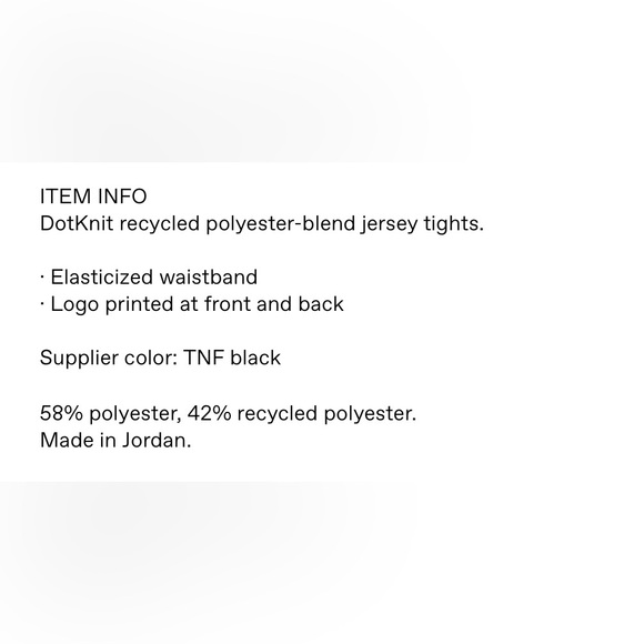 NWOT The North Face Black Summit Series Pro 120 Tights - Picture 5 of 14